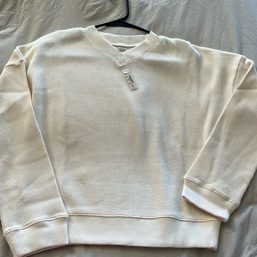 Madewell v-neck knit, S